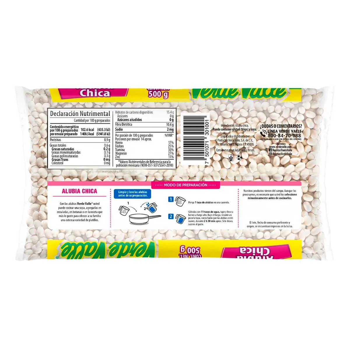 Semillas Verde Valle Alubia Chica 500g