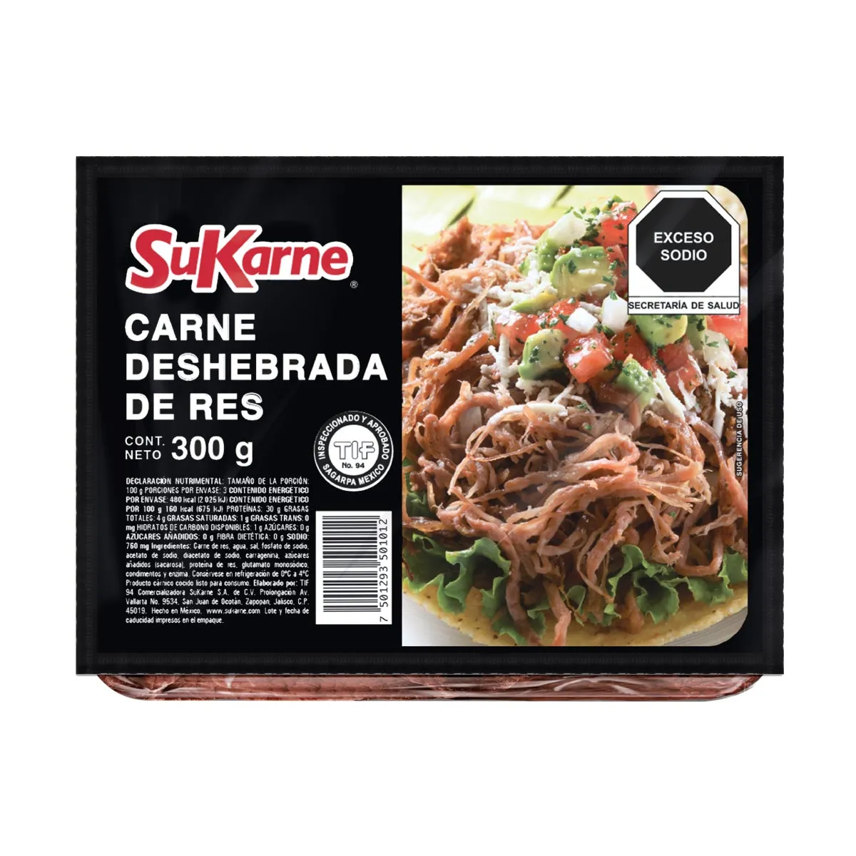 Carne Deshebrada Sukarne de Res 300g