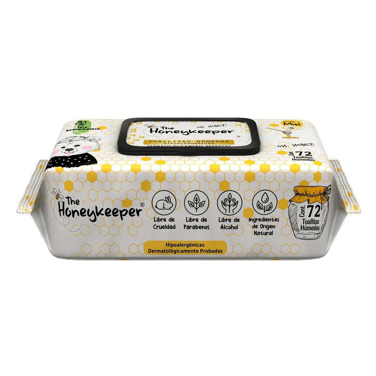 Toallitas Húmedas The Honey Keeper Miel 72 Piezas