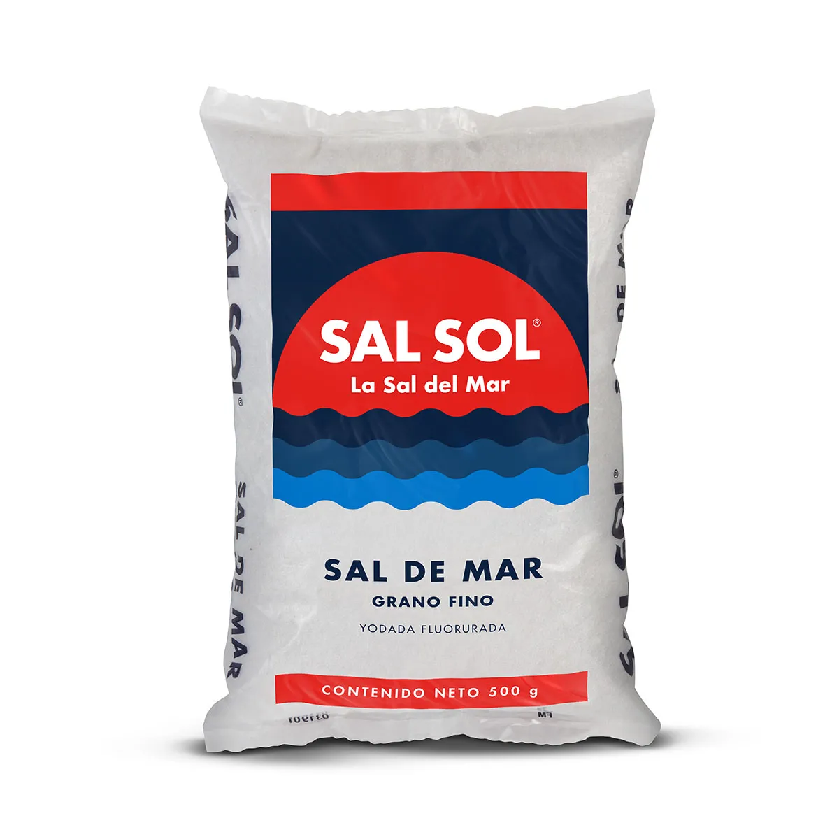 Sol Sal D Mesa Grano Fino Yodada Fluorurada 500g