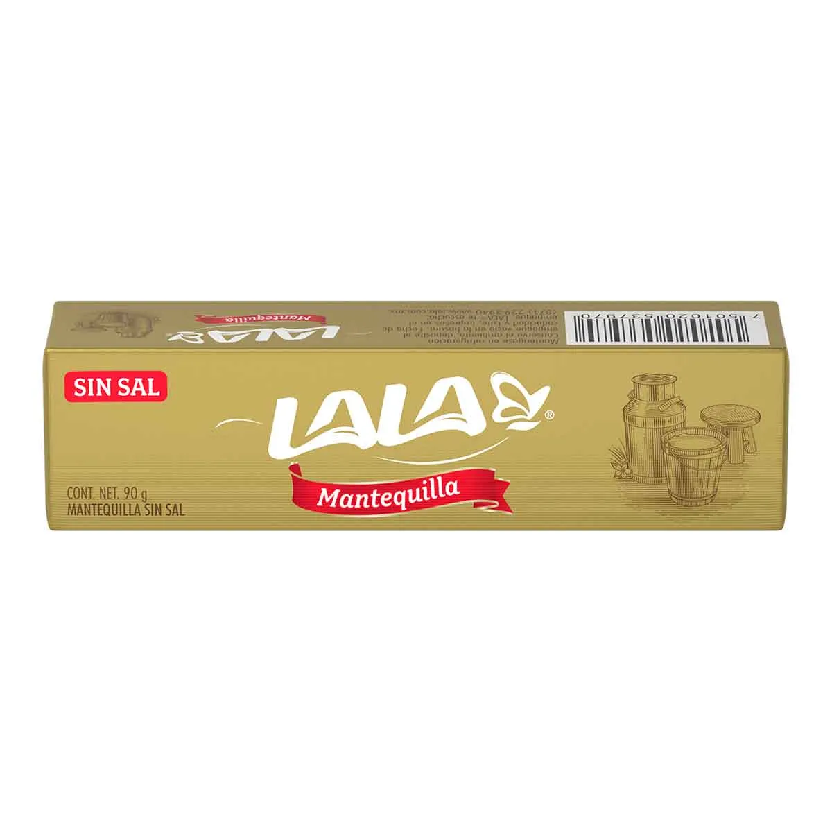 Mantequilla Lala sin Sal Barra 90g