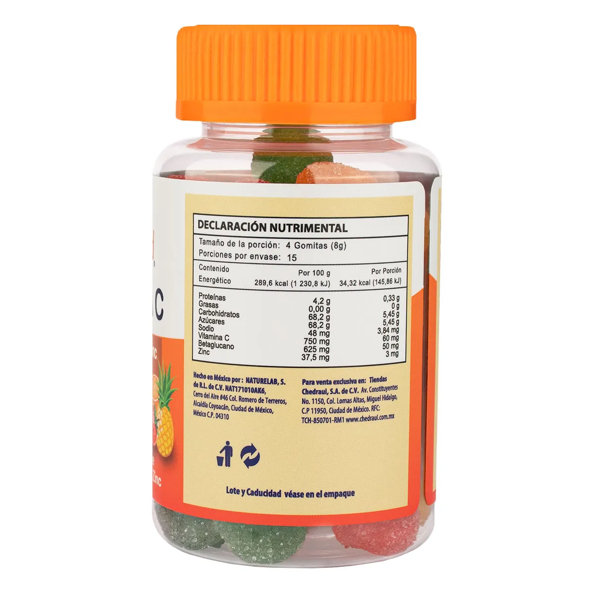 Vitamina C SupraMed 60 Gomitas 2g