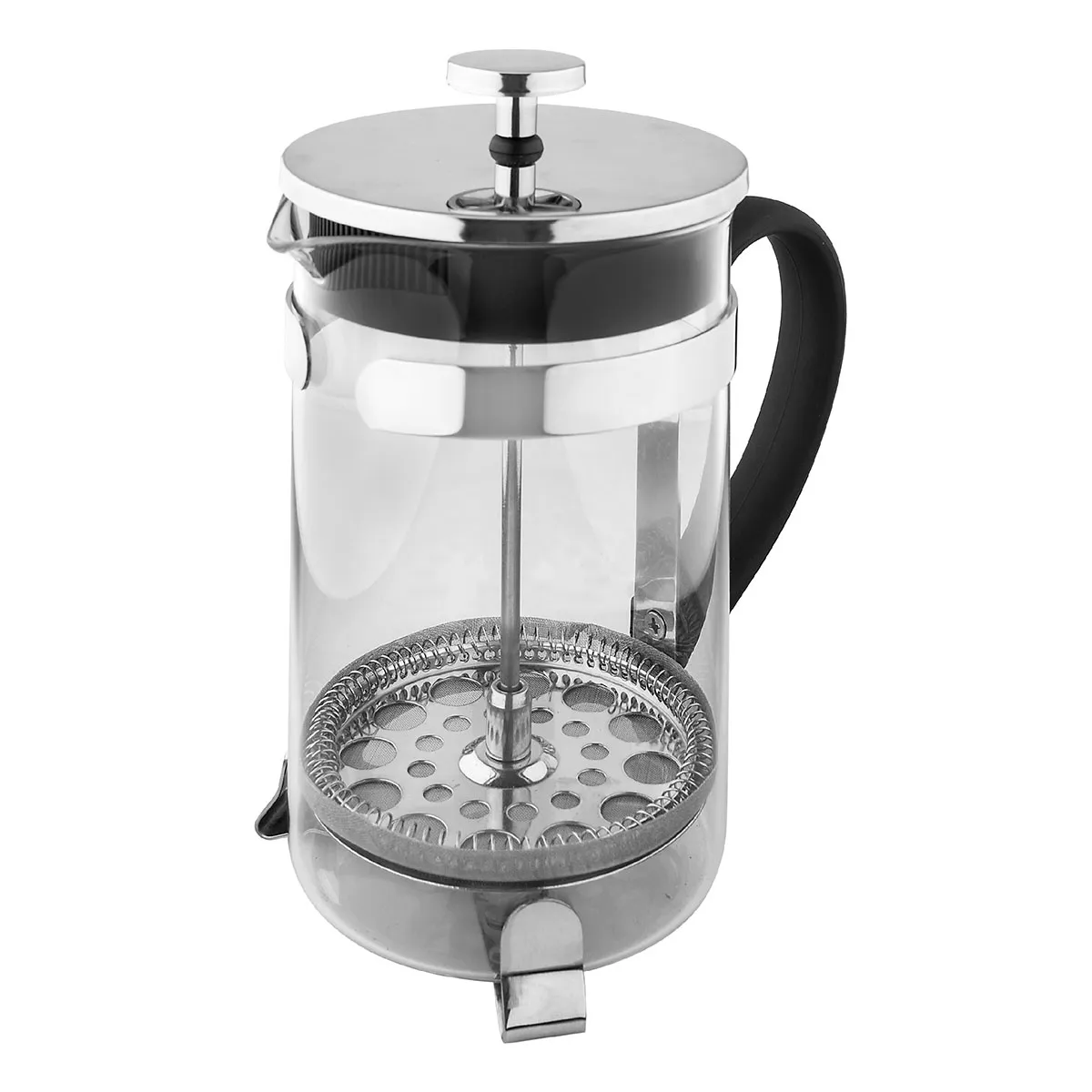  Cafetera Prensa Francesa Hudson Embolo Vidrio y Acero 800ml F-228-800