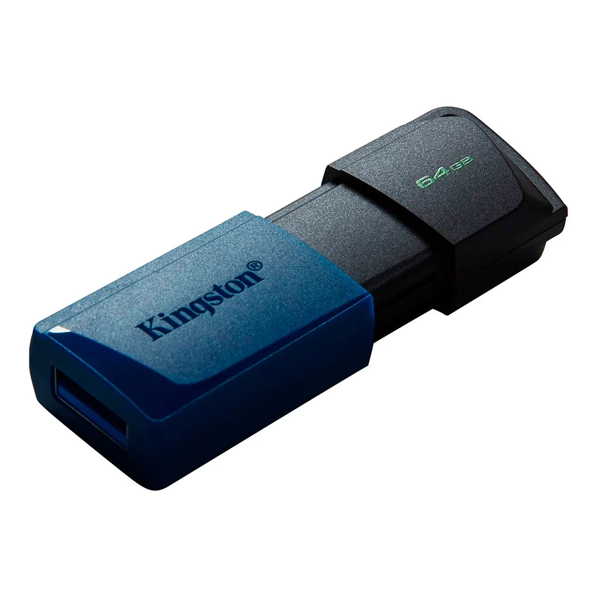 Memoria USB Kingston DataTraveler Exodia M de 64GB USB 3.2 Color Negro-Azul
