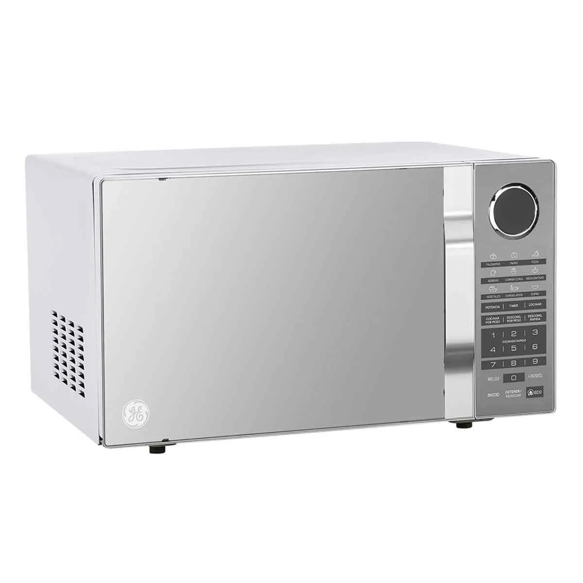 Horno de Microondas GE 0.9 Pies Cúbicos Efecto Espejo MGE09SEJ