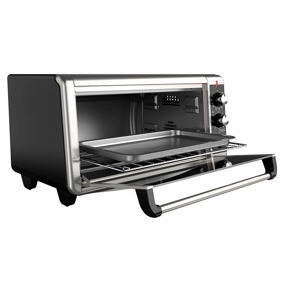 Horno de Convección Black and Decker Plata