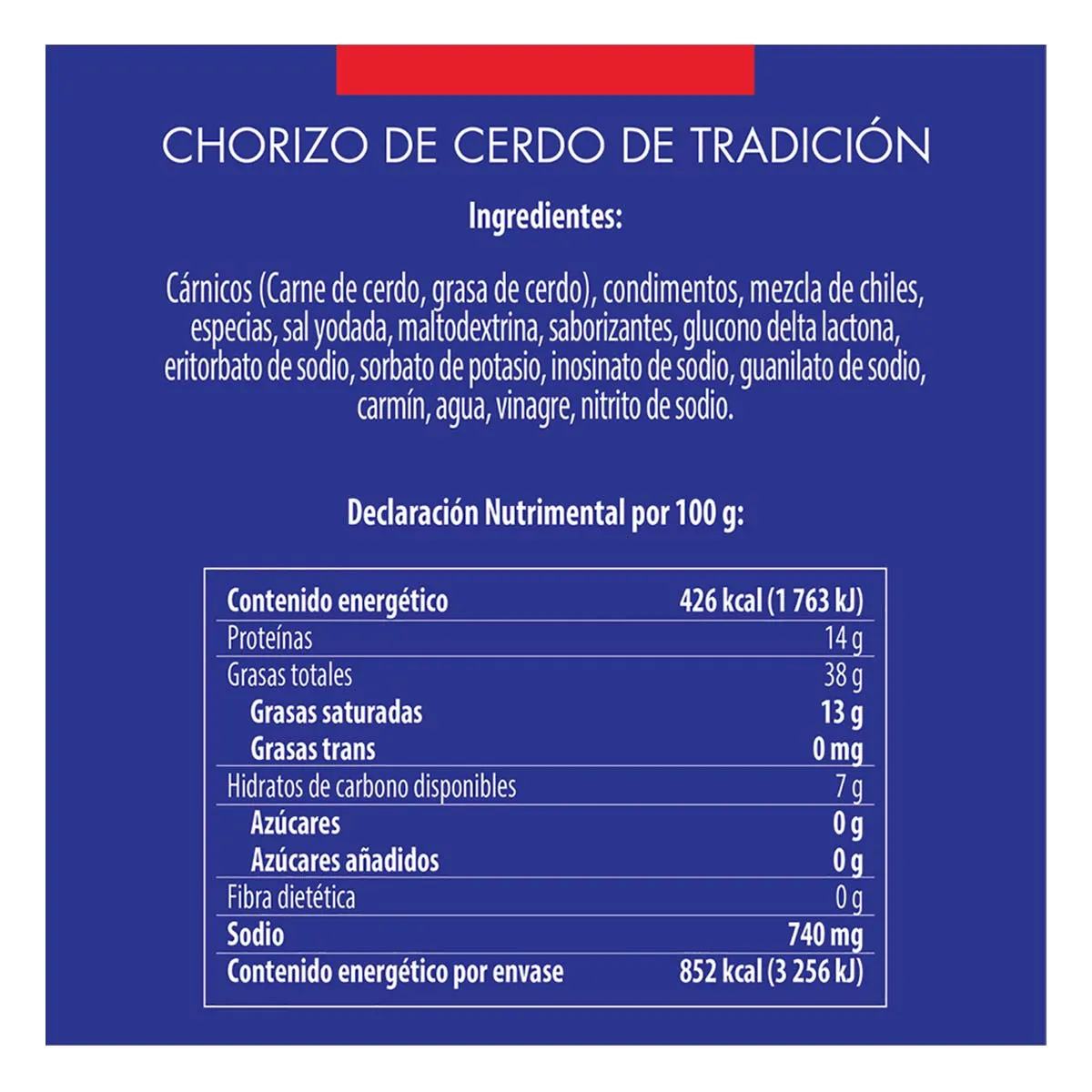 Chorizo Fud Cerdo 200g