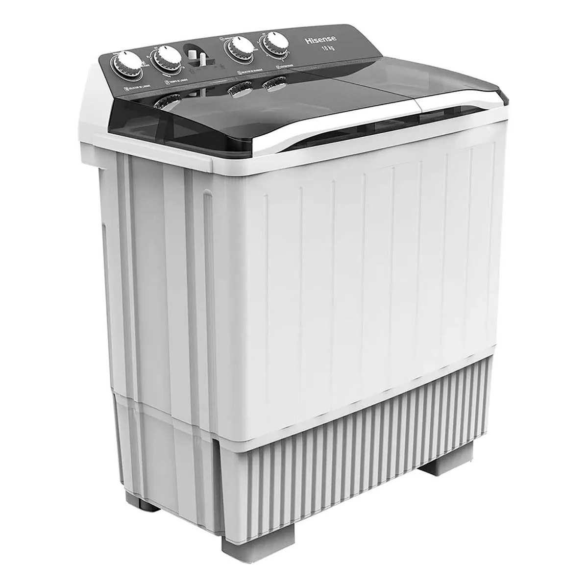 Lavadora Semiautomática Hisense Doble Tina18kg Wsa1803p