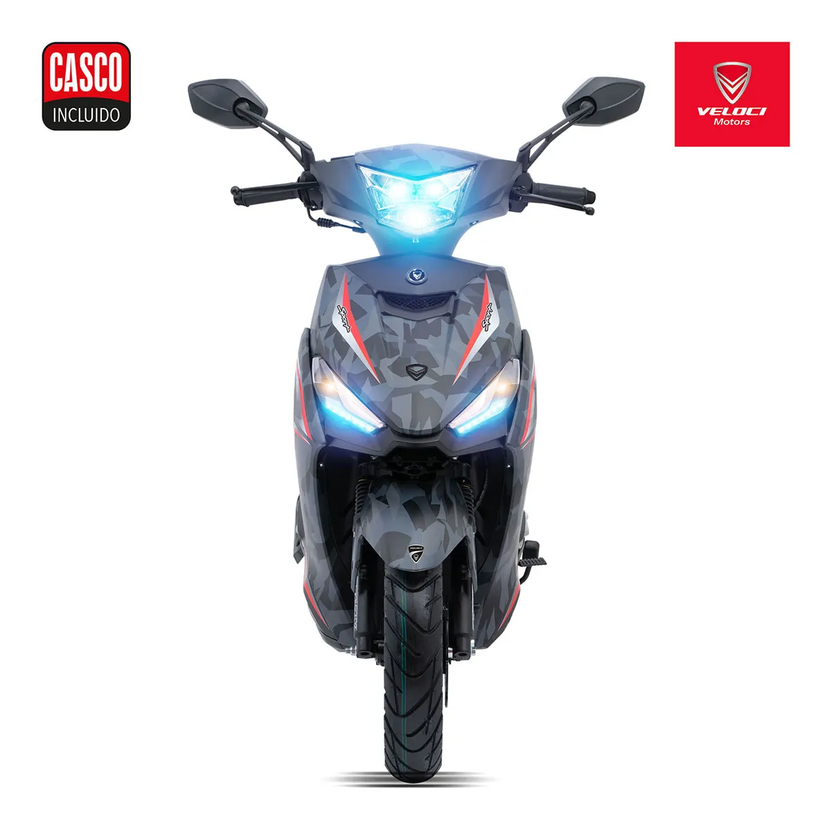 Bicicleta Electrica Moto Bici Scooter 3 Vel 55km/h 500w 12v Color Azul Acero Bizmo