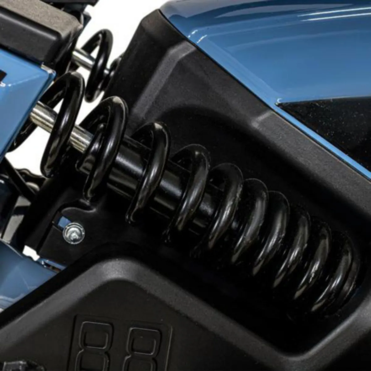 Bicicleta Electrica Moto Bici Scooter 3 Vel 55km/h 500w 12v Color Azul Acero Bizmo