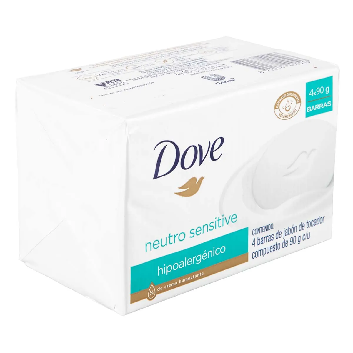 Jabon De Tocador Dove 4 Hipoa 90 Gr