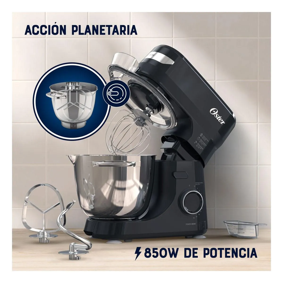 Batidora de Pedestal Oster Planetaria 12 Velocidades