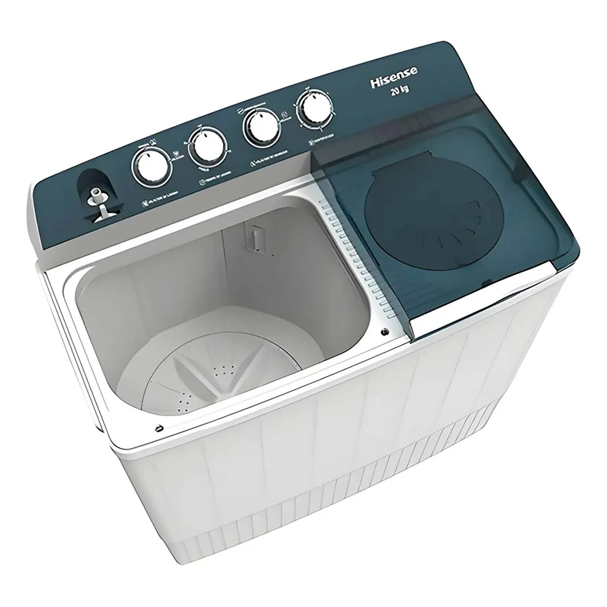 Lavadora Semiautomática Hisense Doble Tina 20kg Wsa2001p