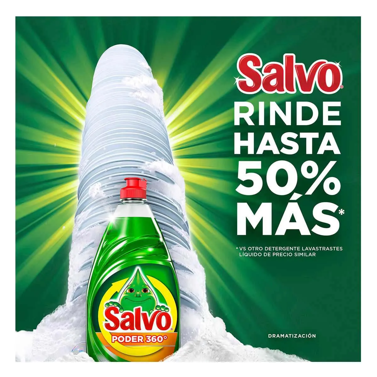 Lavatrastes Salvo Poder 360 640ml