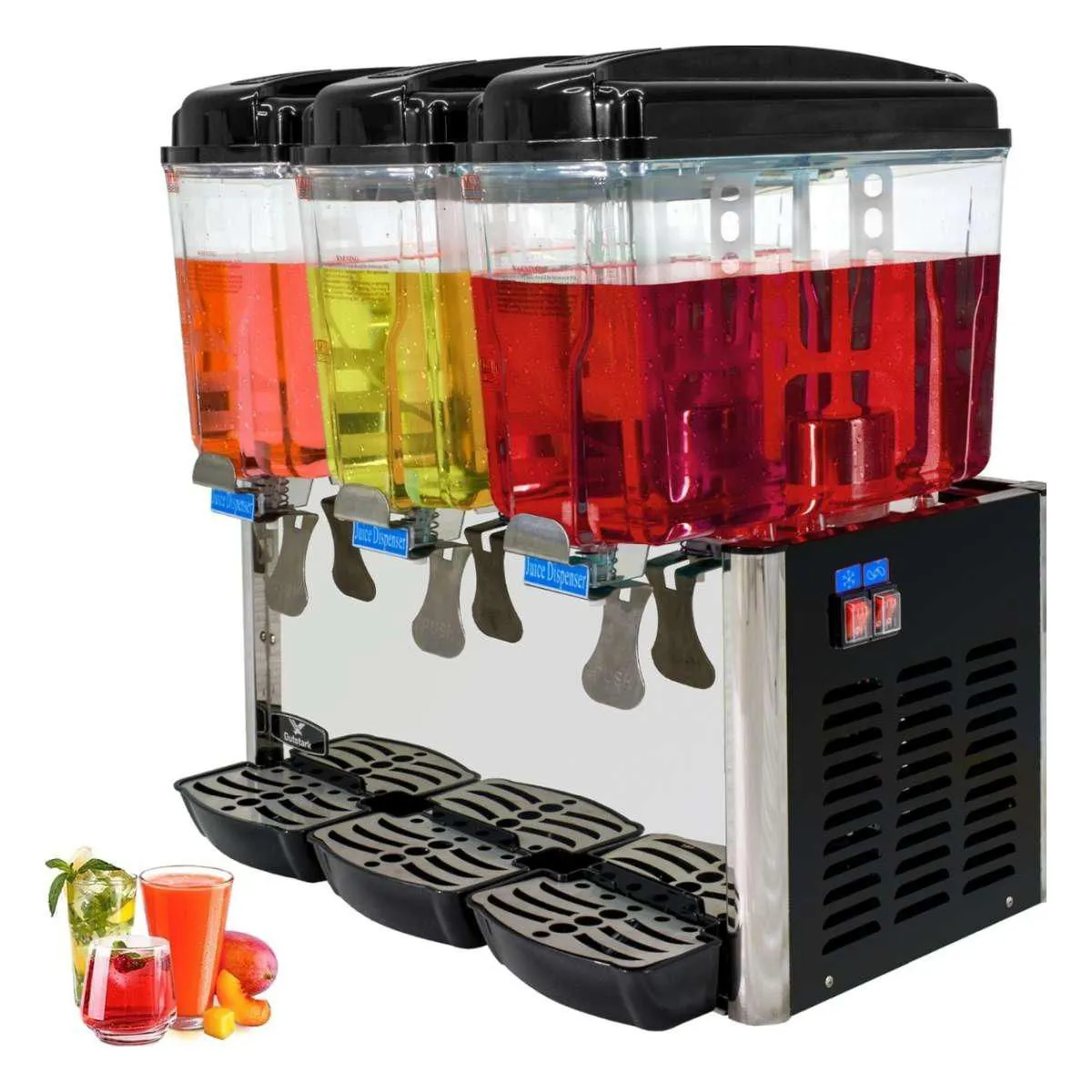 Dispensador Aguas Frescas Jugos 18 L Enfriador 3 Tanques Gutstark Home