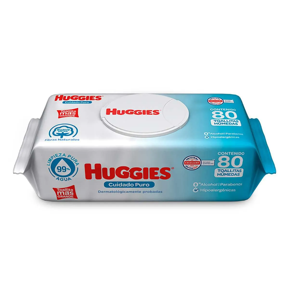 Toallitas Húmedas para Bebé Huggies Cuidado Puro 80 Toallitas
