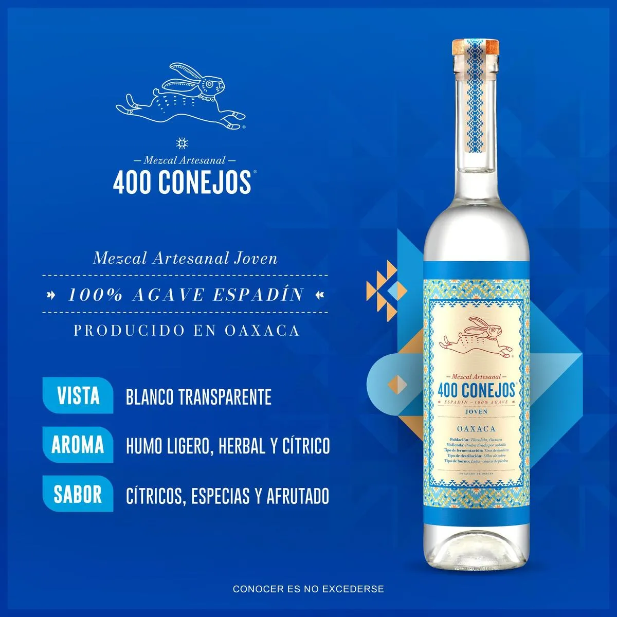 Mezcal 400 Conejos Joven 700ml