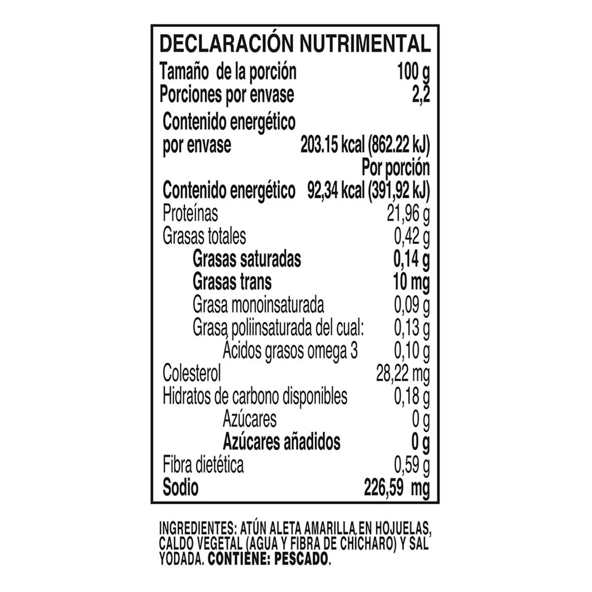 Atún Dolores Aleta Amarilla en Agua 295g