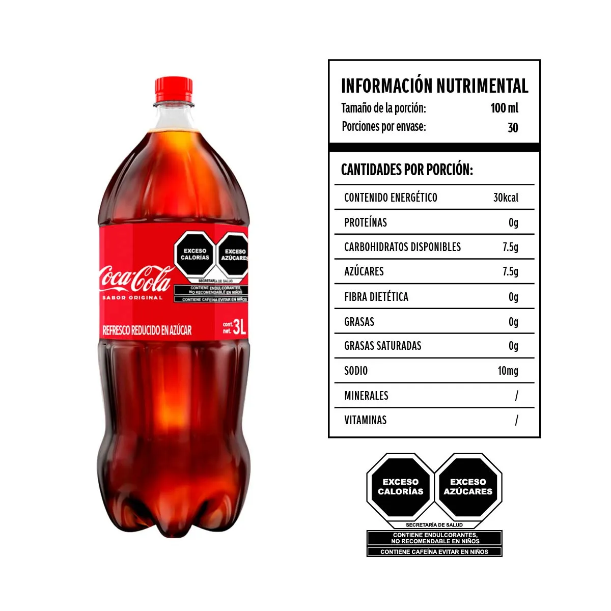 Refresco Coca-Cola Original 2 Botellas De 3L c/u