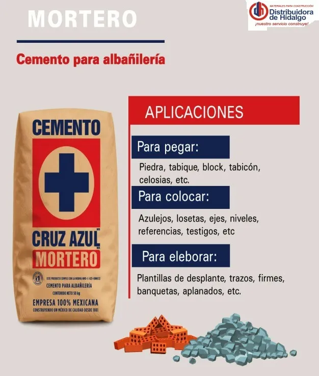 Mortero Gris Cruz Azul Para Albañileria
