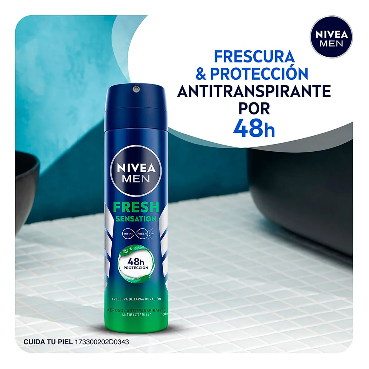 Desodorante Nivea Men Fresh Sensation 40h Aerosol 150ml