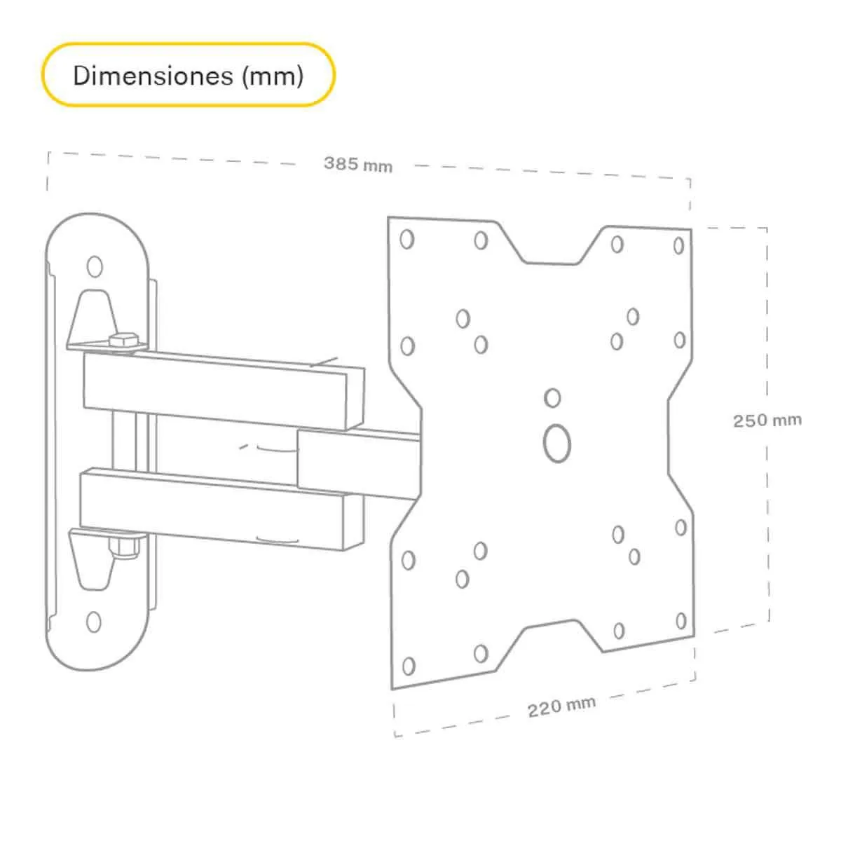 Soporte para Pantalla Strong Rhino Articulado de 10 a 55 Pulgadas ST- 400