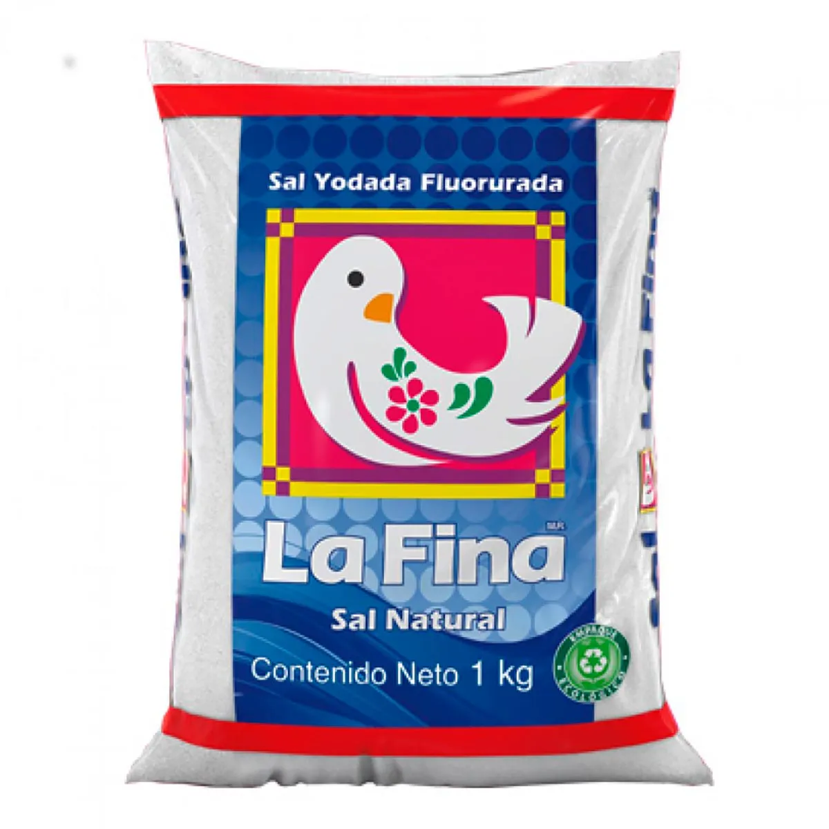 Sal La Fina Yodada Fluorurada Bolsa 1kg