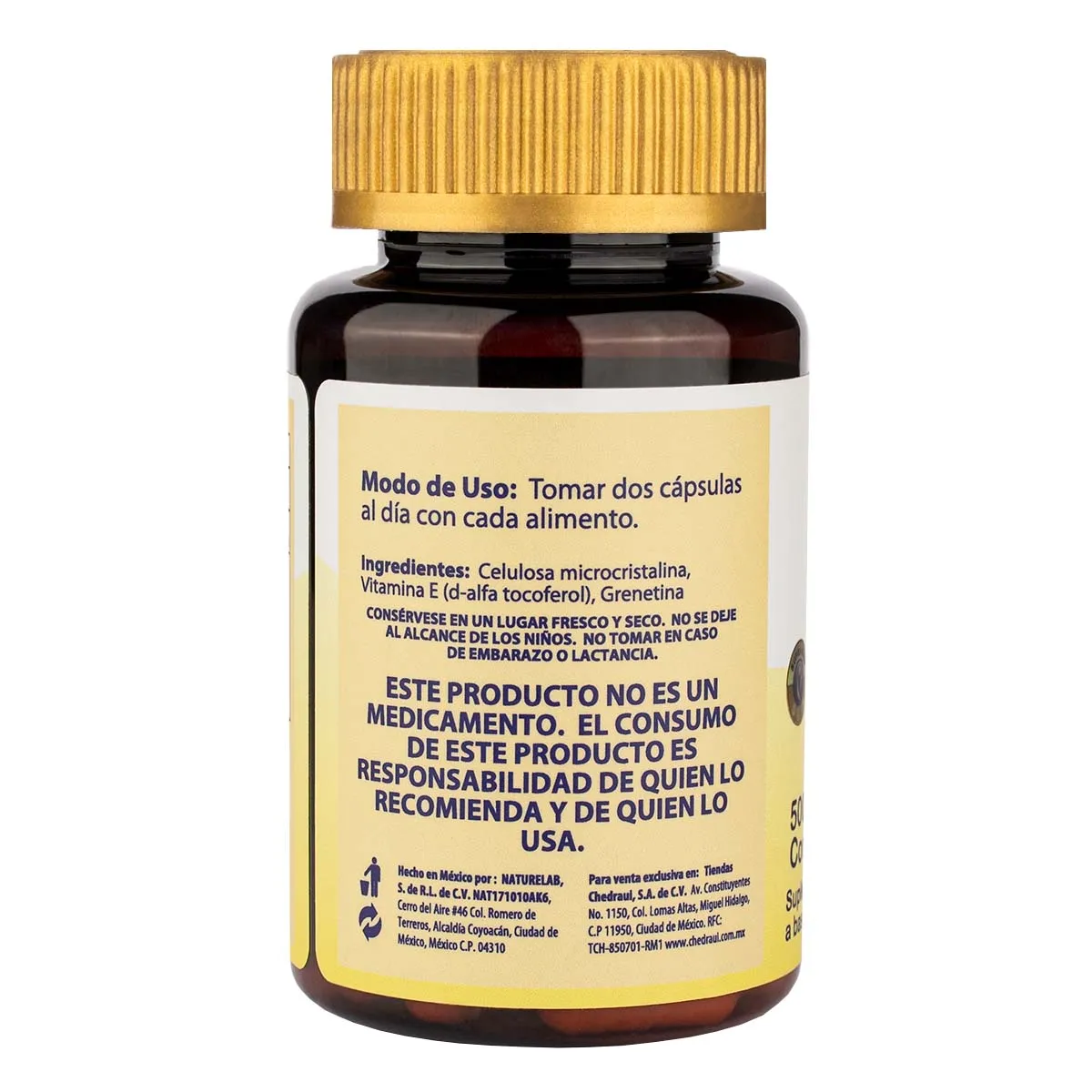 Vitamina E SupraMed 45 Cápsulas 500mg