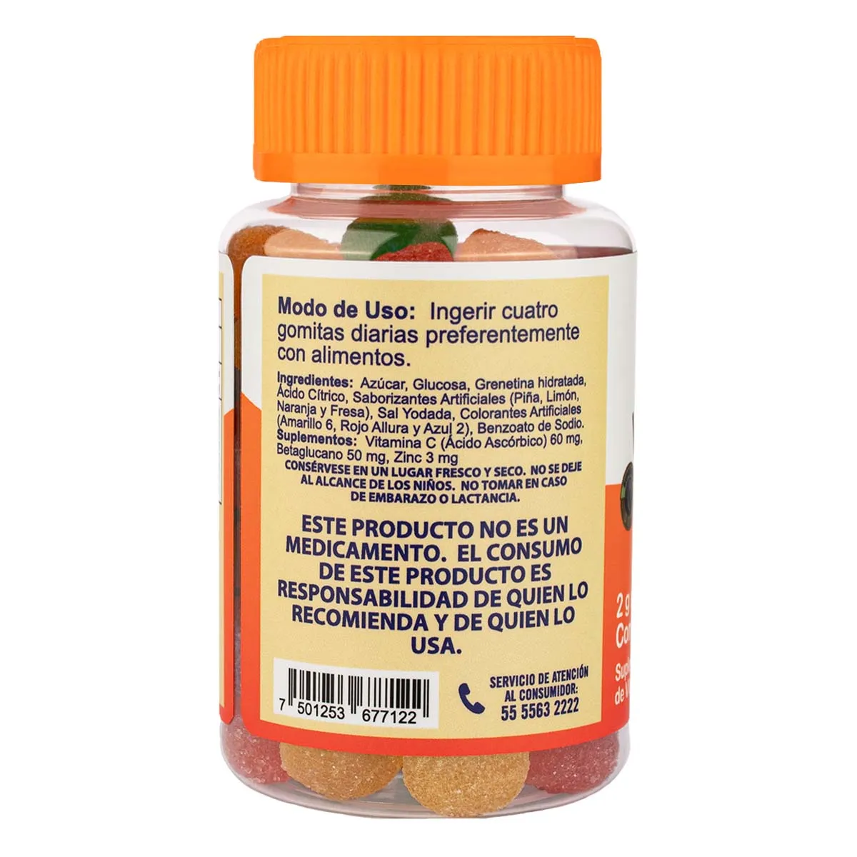 Vitamina C SupraMed 60 Gomitas 2g