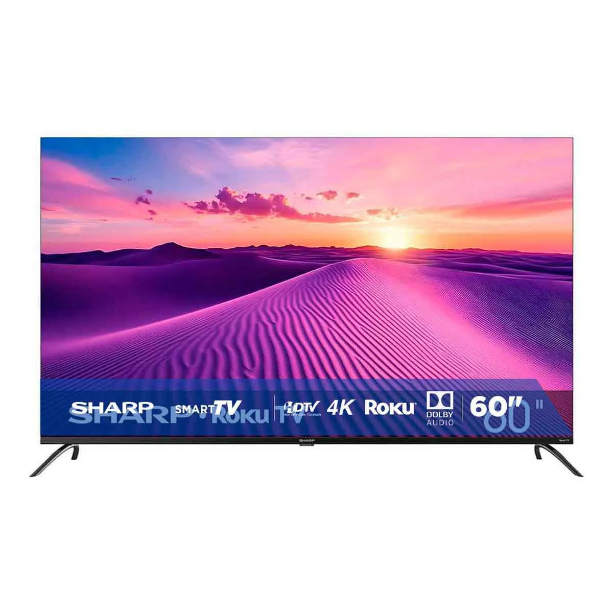 Pantalla Sharp Roku 60 Pulgadas 4k Ultra HD TV LED