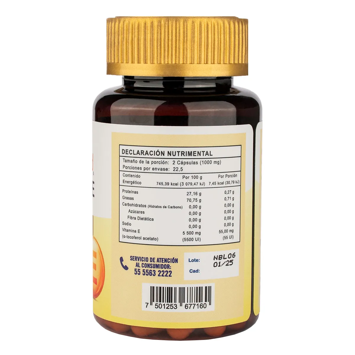 Vitamina E SupraMed 45 Cápsulas 500mg