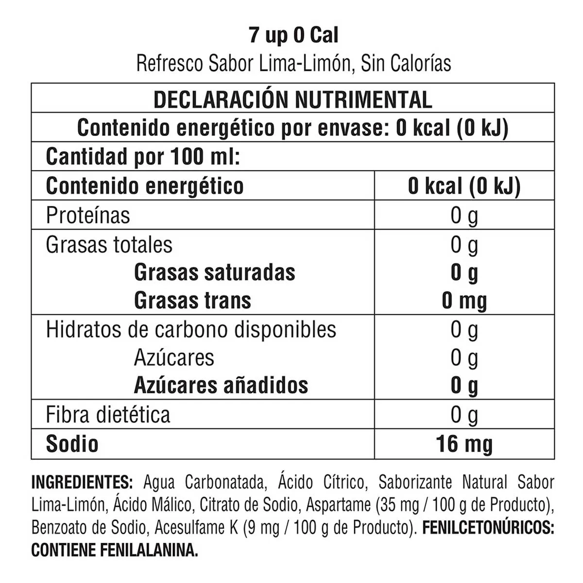 Refresco 7 Up Limón 335ml