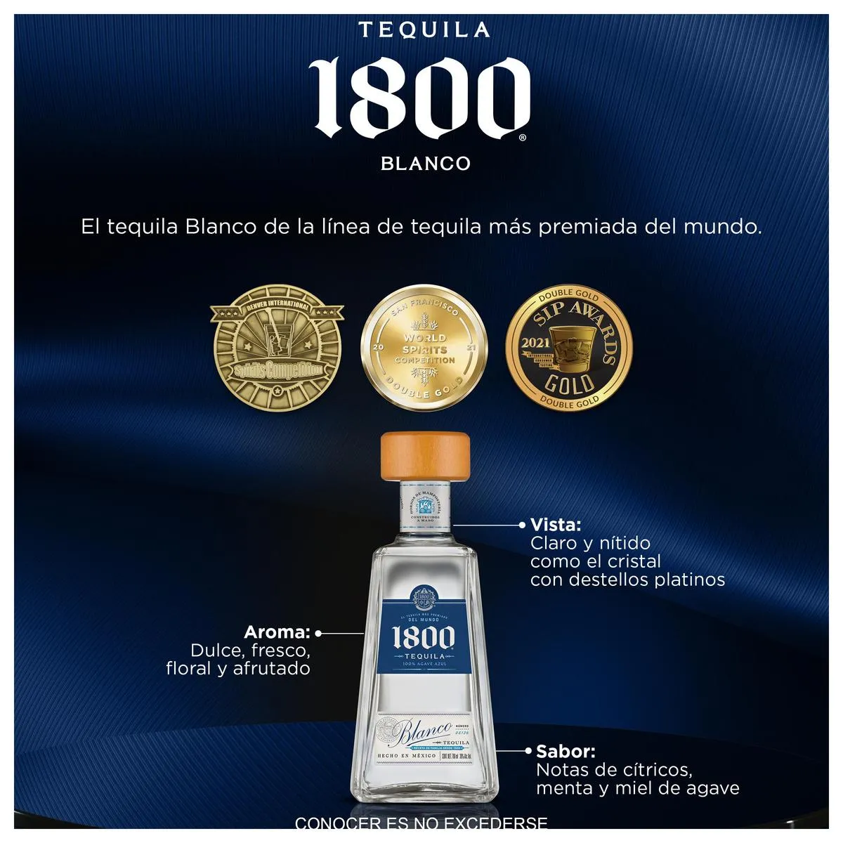Tequila 1800 Blanco 100% Agave 700ml