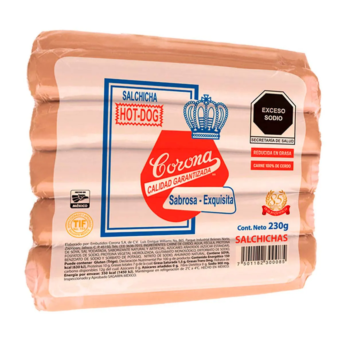 Salchicha Viena Corona 230g