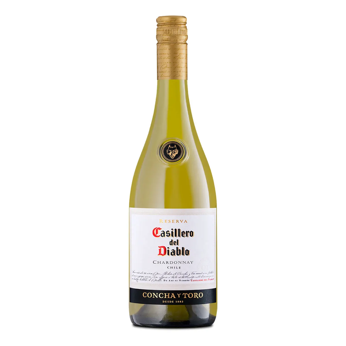 Vino Blanco Chileno Casillero Del Diablo Chardonnay 750ml