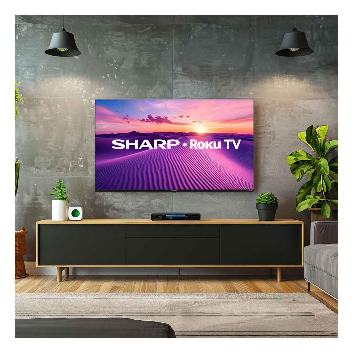 Pantalla Sharp Roku 60 Pulgadas 4k Ultra HD TV LED