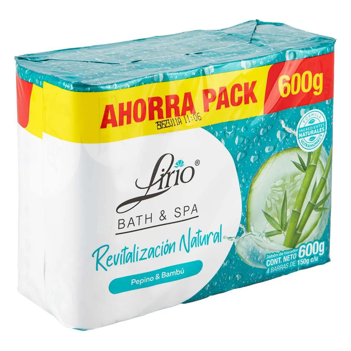 Jabon De Tocador Lirio 1 Pepino y Bambú