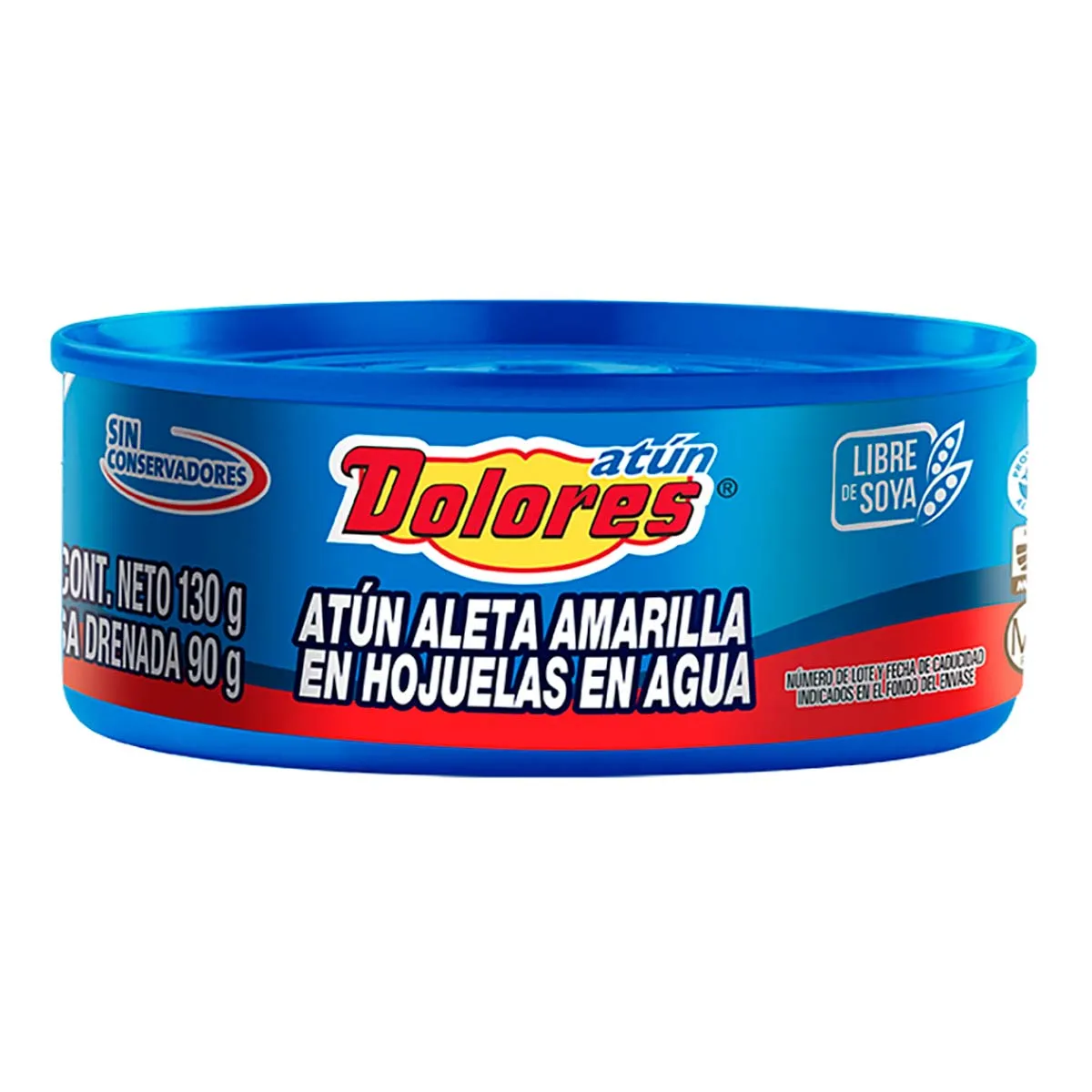 Atún Dolores Aleta Amarilla en Agua 130g