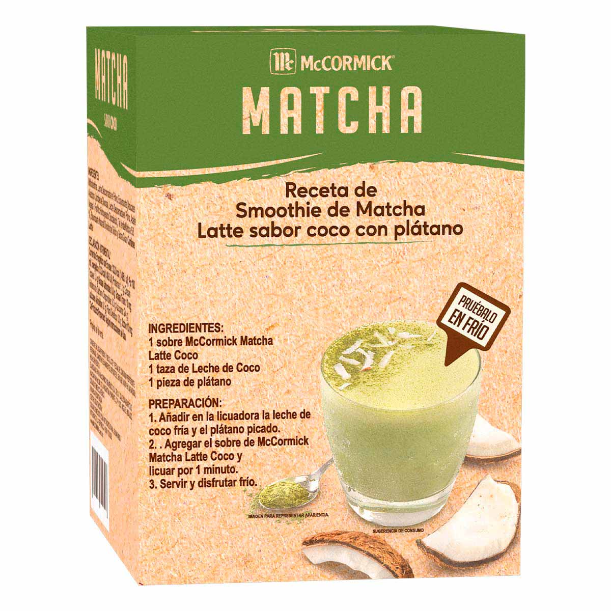 Té Mccormick Matcha Latte Cococ Con 5 Sobres