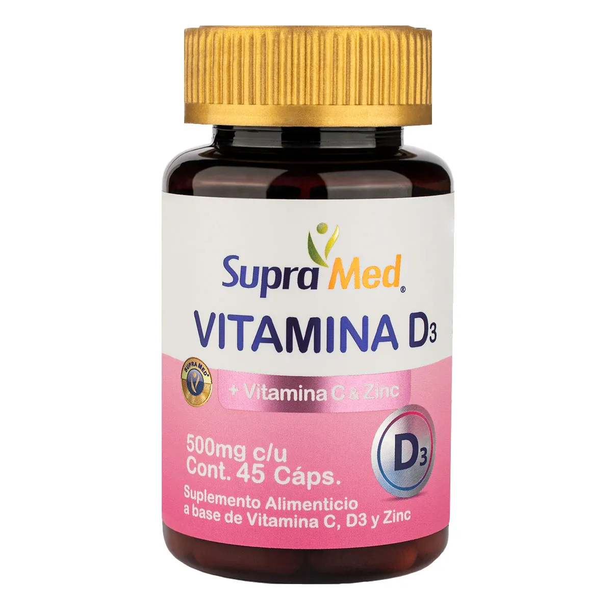 Vitamina D3 SupraMed 45 Cápsulas 500mg