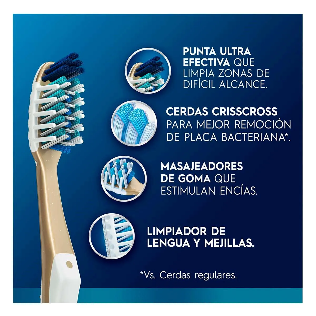 Cepillo de Dientes Oral-B Suave 7 Beneficios 3 Unidades