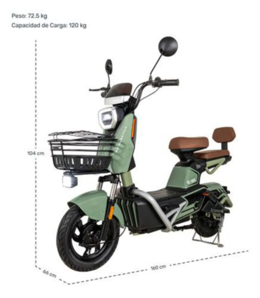 Bicicleta Electrica Moto Bici Scooter 3 Vel 55km/h 500w 12v Bizmo