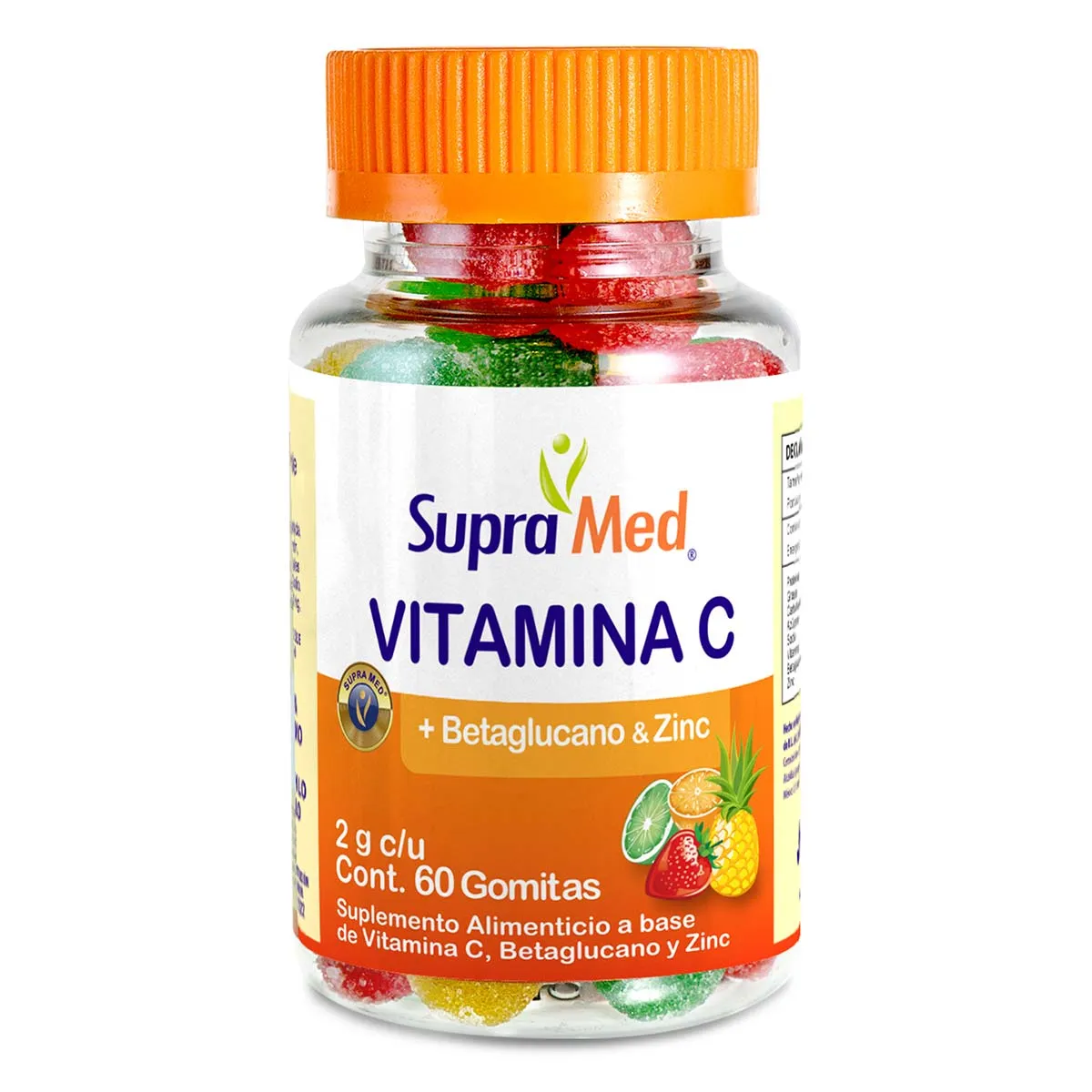 Vitamina C SupraMed 60 Gomitas 2g