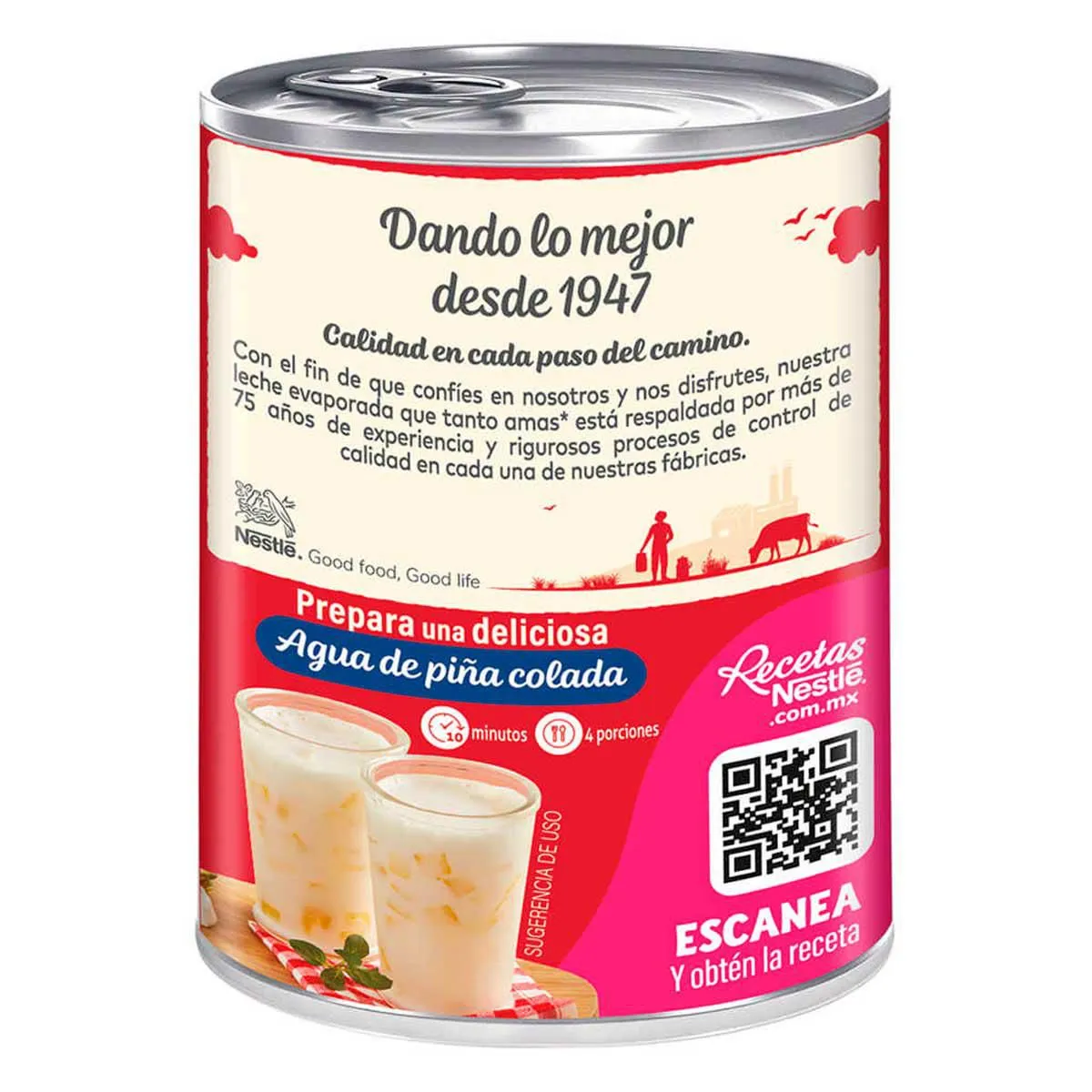Leche Evaporada Nestlé Carnation Clavel Original 1 Lata de 360g