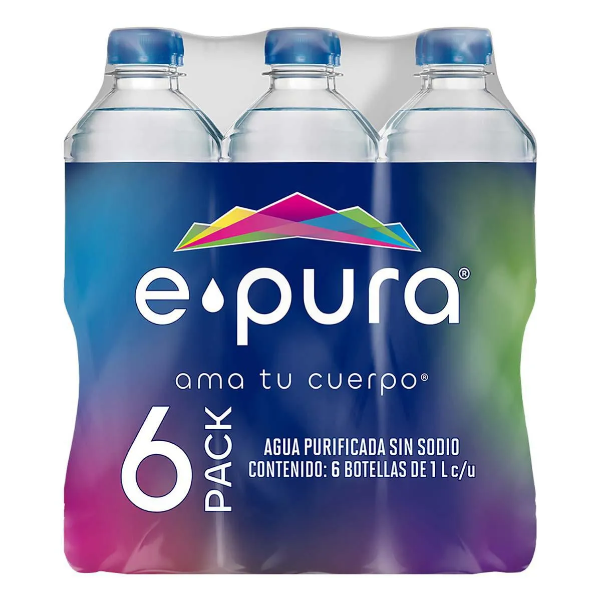 Agua Natural Epura 6 Botellas De 1L c/u