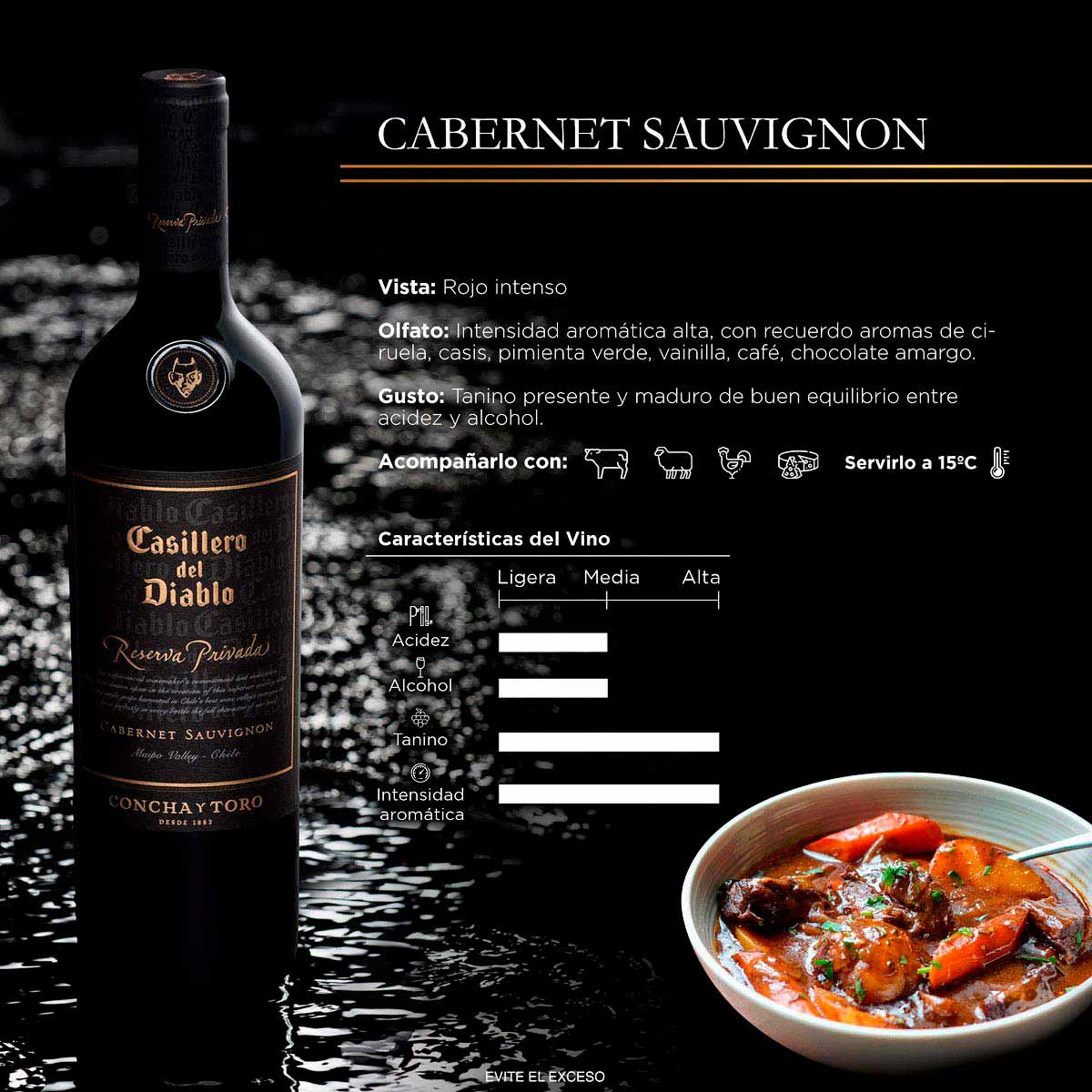 Vino Tinto Chileno Casillero Del Diablo Reserva Privada 750ml