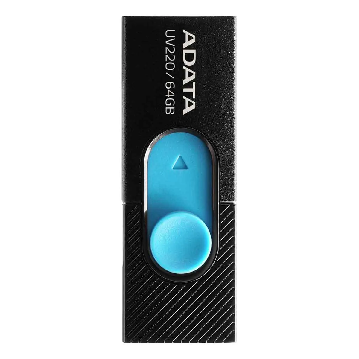 Memoria Adata USB 64GB 2.0 Negro Azul 64GB Retráctil AUV220-64G-RBKBL