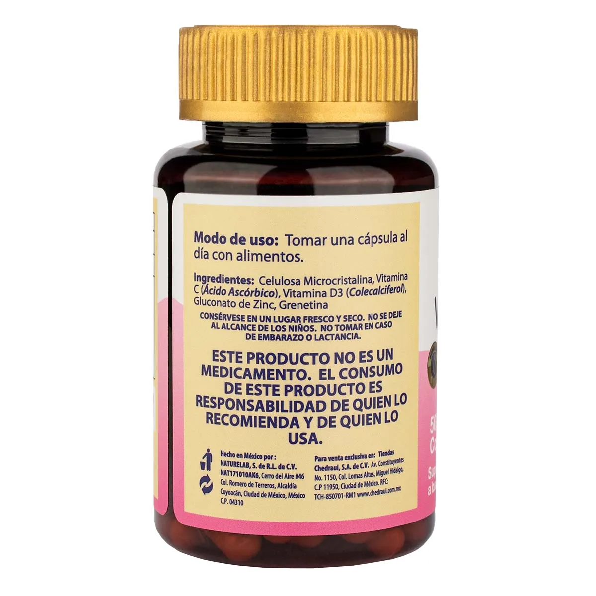 Vitamina D3 SupraMed 45 Cápsulas 500mg