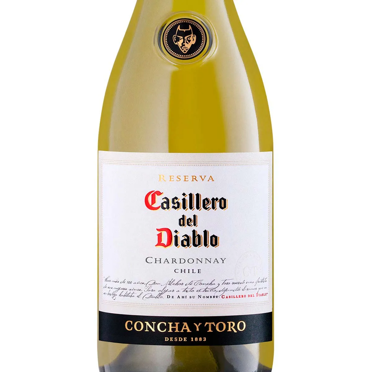 Vino Blanco Chileno Casillero Del Diablo Chardonnay 750ml