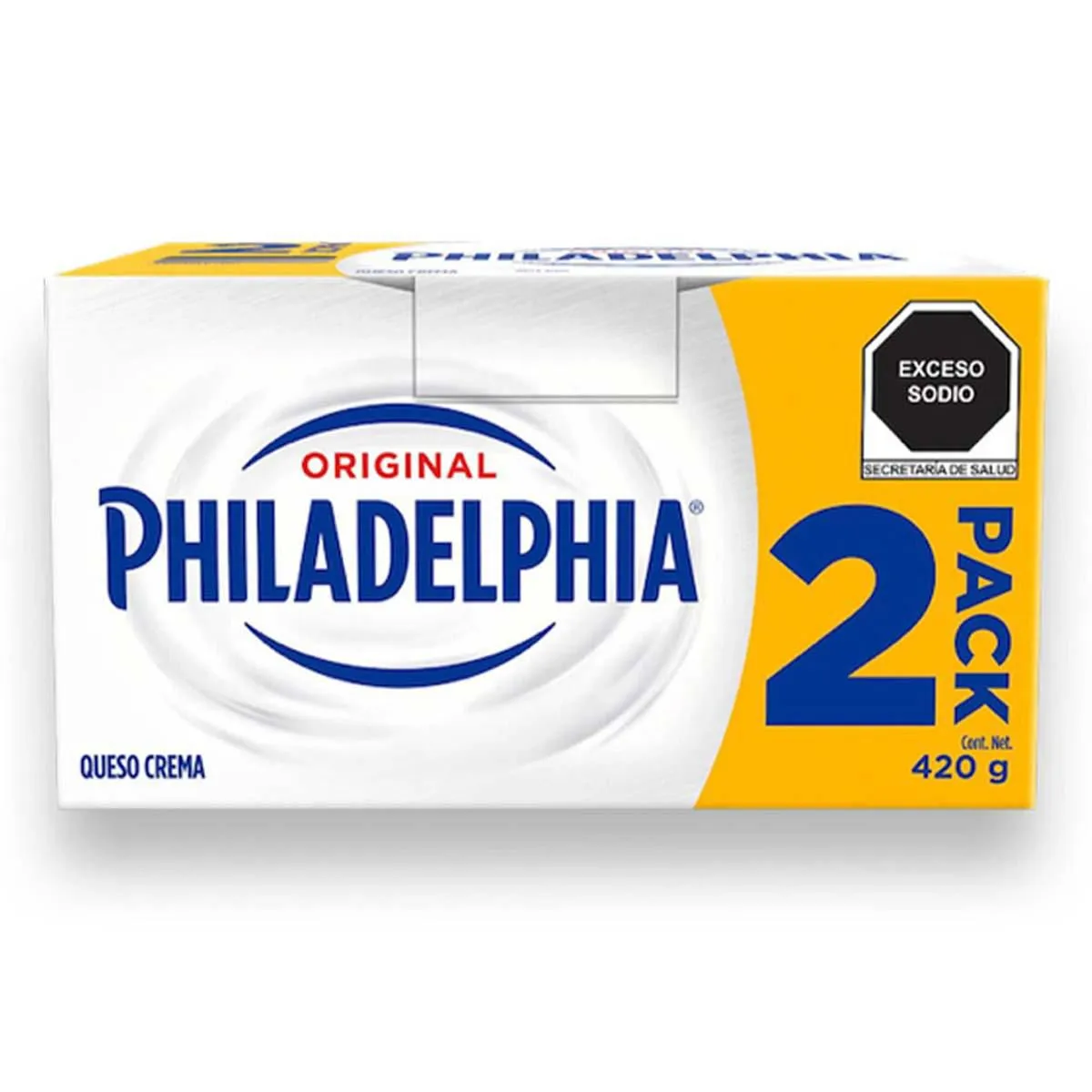 Queso Philadelphia Original 2 Pack 440g
